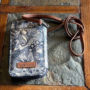 Sakroots Floral Blue and Brown Phone Case